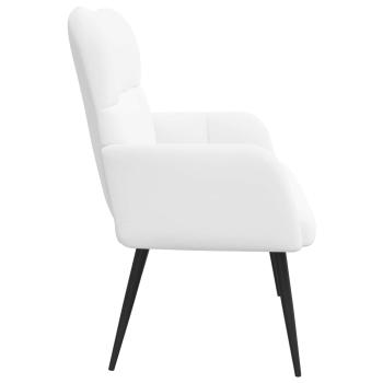 2-Sitzer Sofa Weiß 115 x 61 x 87 cm Stoff
