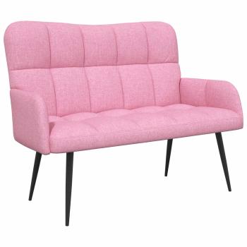 2-Sitzer Sofa Rosa 115 x 61 x 87 cm Stoff