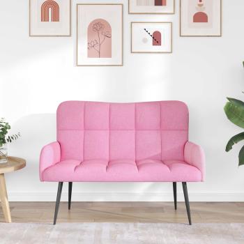 2-Sitzer Sofa Rosa 115 x 61 x 87 cm Stoff