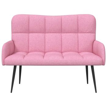 2-Sitzer Sofa Rosa 115 x 61 x 87 cm Stoff