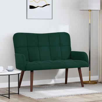 ARDEBO.de - 2-Sitzer Sofa Dunkelgrün 115 x 61 x 87 cm Samt