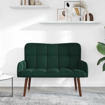 2-Sitzer Sofa Dunkelgrün 115 x 61 x 87 cm Samt