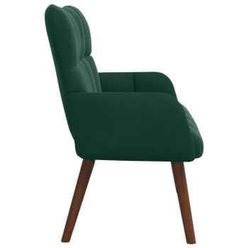 2-Sitzer Sofa Dunkelgrün 115 x 61 x 87 cm Samt