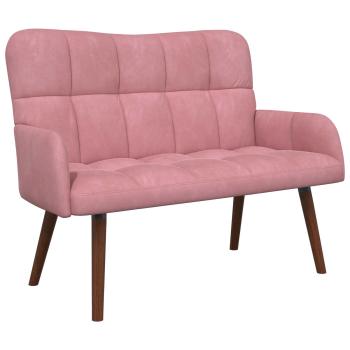 2-Sitzer Sofa Rosa 115 x 61 x 87 cm Samt
