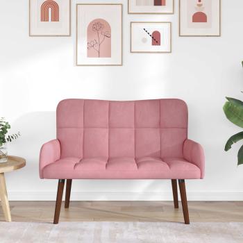 2-Sitzer Sofa Rosa 115 x 61 x 87 cm Samt