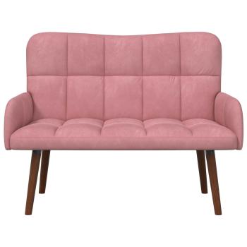 2-Sitzer Sofa Rosa 115 x 61 x 87 cm Samt