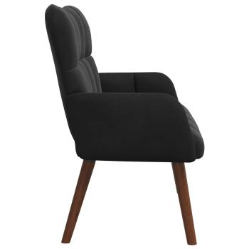 2-Sitzer Sofa Schwarz 115 x 61 x 87 cm Samt