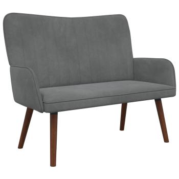 2-Sitzer Sofa Dunkelgrau 115 x 61 x 87 cm Samt