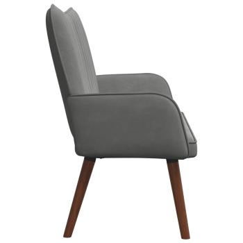 2-Sitzer Sofa Dunkelgrau 115 x 61 x 87 cm Samt