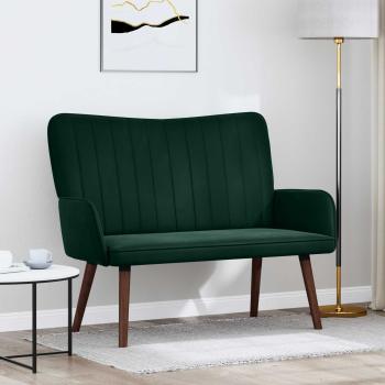 ARDEBO.de - 2-Sitzer Sofa Dunkelgrün 115 x 61 x 87 cm Samt