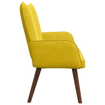 2-Sitzer Sofa Gelb 115 x 61 x 87 cm Samt