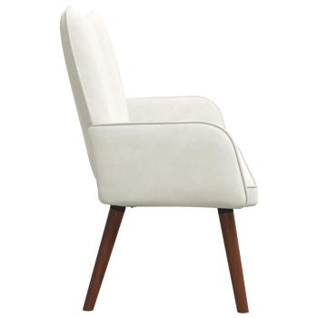 2-Sitzer Sofa Creme 115 x 61 x 87 cm Samt
