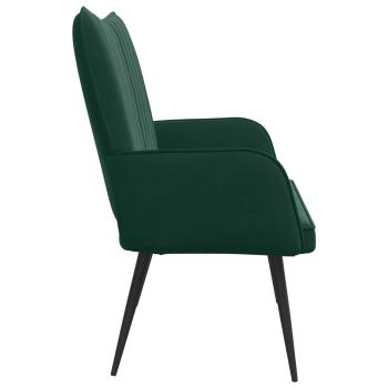 2-Sitzer Sofa Dunkelgrün 115 x 61 x 87 cm Samt