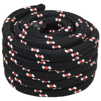 ARDEBO.de - Bootsseil 3 mm 10 m Schwarz und Rot PP