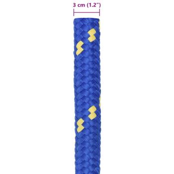 Bootsseil 3 mm 50 m Blau PP