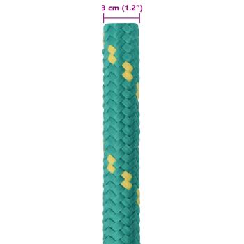 Bootsseil 3 mm 25 m Grün PP