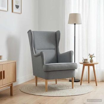 Sessel Hellgrau Stoff