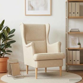 ARDEBO.de - Sessel Creme Stoff