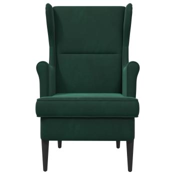 Sessel Dunkelgrün Samt