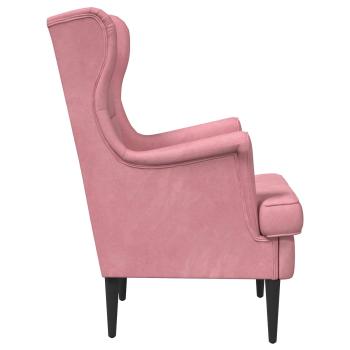 Sessel Rosa Samt