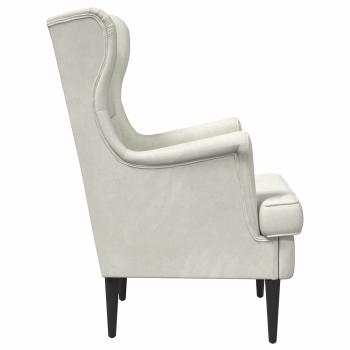 Sessel Creme Samt