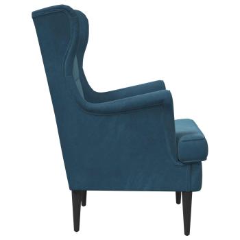 Sessel Blau Samt
