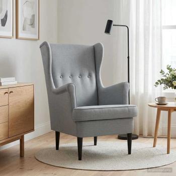 Sessel Hellgrau Stoff