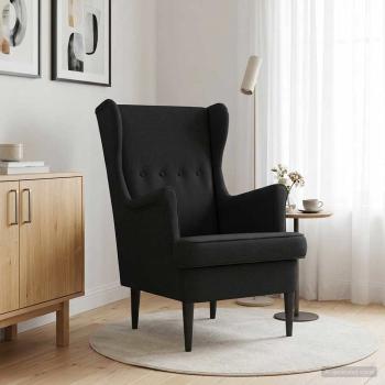 ARDEBO.de - Sessel Schwarz Stoff