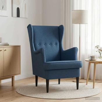ARDEBO.de - Sessel Blau Stoff