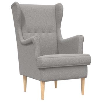 Sessel Hellgrau Bouclé