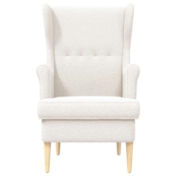Sessel Creme Bouclé