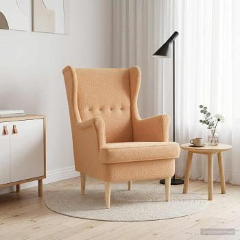 ARDEBO.de - Sessel Beige Bouclé