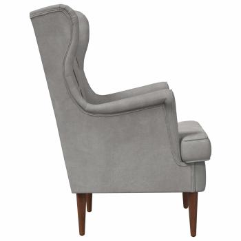 Sessel Hellgrau Samt
