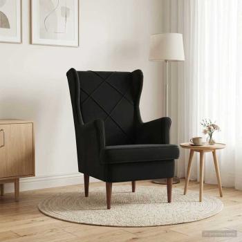 Sessel Schwarz Samt