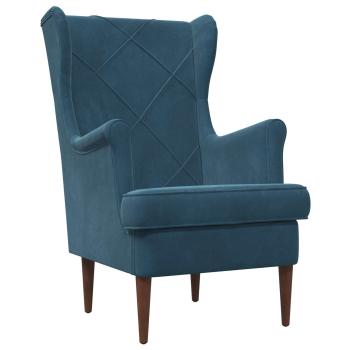Sessel Blau Samt