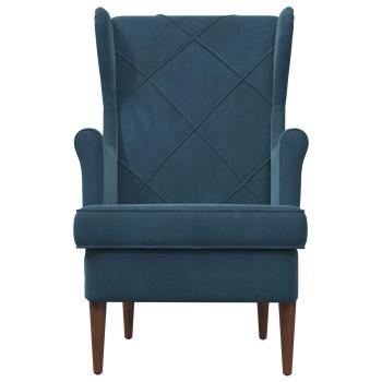Sessel Blau Samt