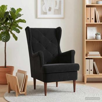 ARDEBO.de - Sessel Schwarz Samt