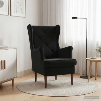 Sessel Schwarz Samt