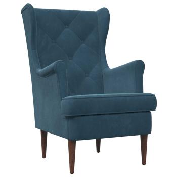 Sessel Blau Samt
