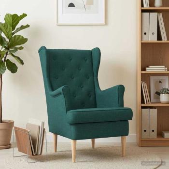 ARDEBO.de - Sessel Dunkelgrün Stoff