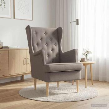 Sessel Taupe Stoff