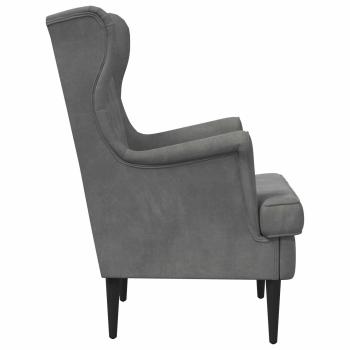 Sessel Dunkelgrau Samt