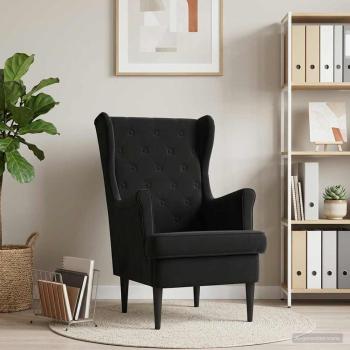 ARDEBO.de - Sessel Schwarz Samt