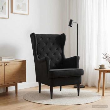 Sessel Schwarz Samt
