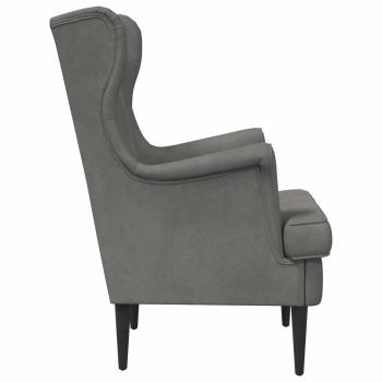 Sessel Dunkelgrau Samt