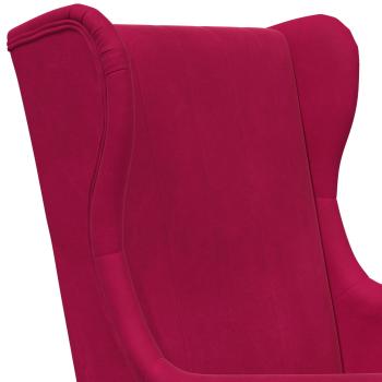 Sessel Weinrot Samt