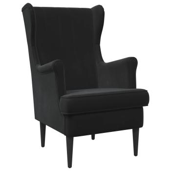 Sessel Schwarz Samt