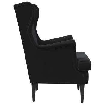 Sessel Schwarz Samt