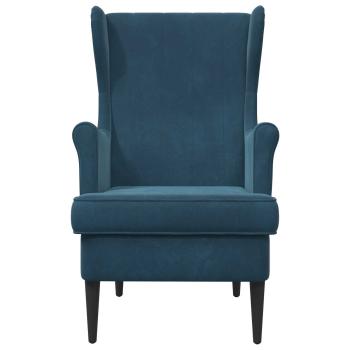 Sessel Blau Samt