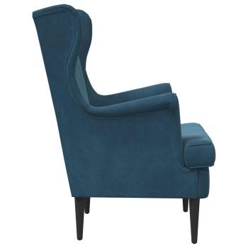 Sessel Blau Samt